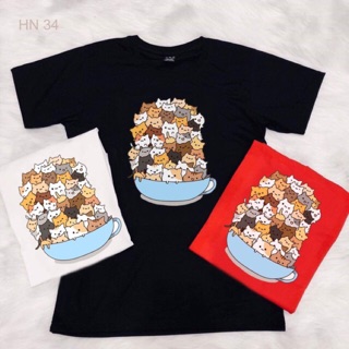 Áo thun cartoon nhiều hình ( full size SML )