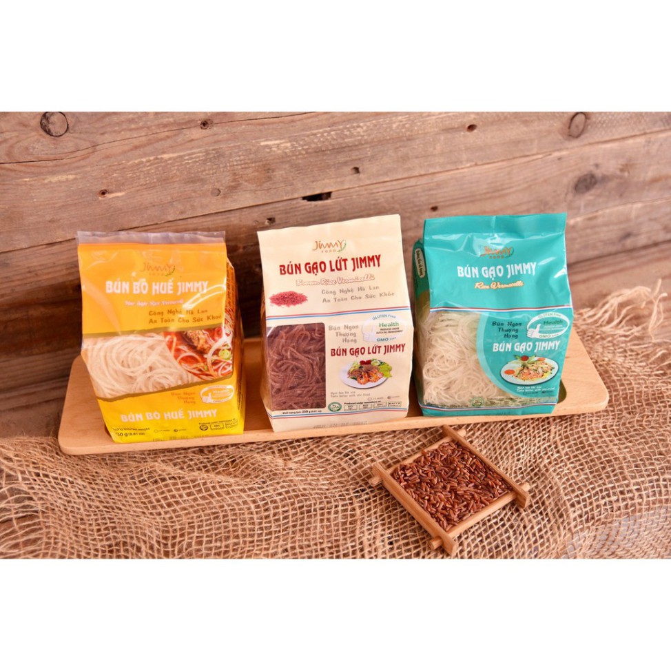 Bún khô/bún gạo lứt/bún bò huế sạch Jimmy cho bé ăn dặm Date T12/2021