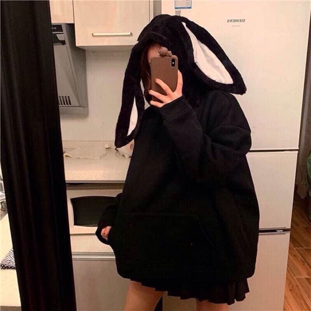 ÁO HOODIE TAI THỎ