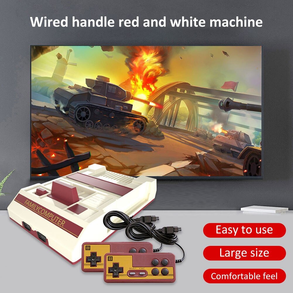 💛Chỉ 8X,9X Mới Biết💛 Máy chơi game điện tử +500/10000 game - Family Computer 2 Người Chơi Có Dây
