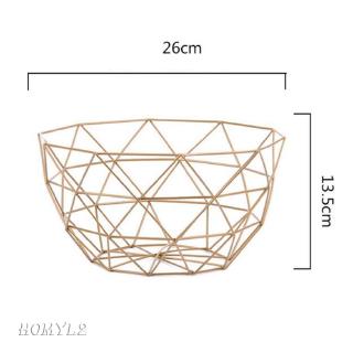 Fruit Basket Durable Metal Fresh Fruit Baskets Apple Oranges Storage Bowl L