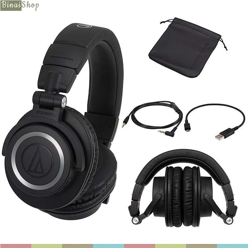 Audio Technica ATH-M50xBT - Tai Nghe Over-Ear Không Dây Bluetooth 5.0, Tích Hợp Micro
