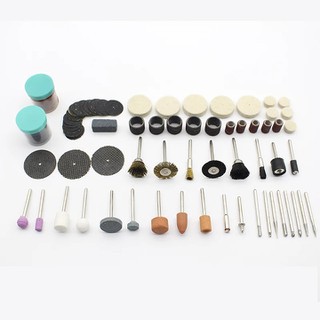 Bộ phụ kiện máy khoan mài điện mini cầm tay 105 chiếc đa năng dùng quay, mài, đánh bóng gỗ - HV Store 060