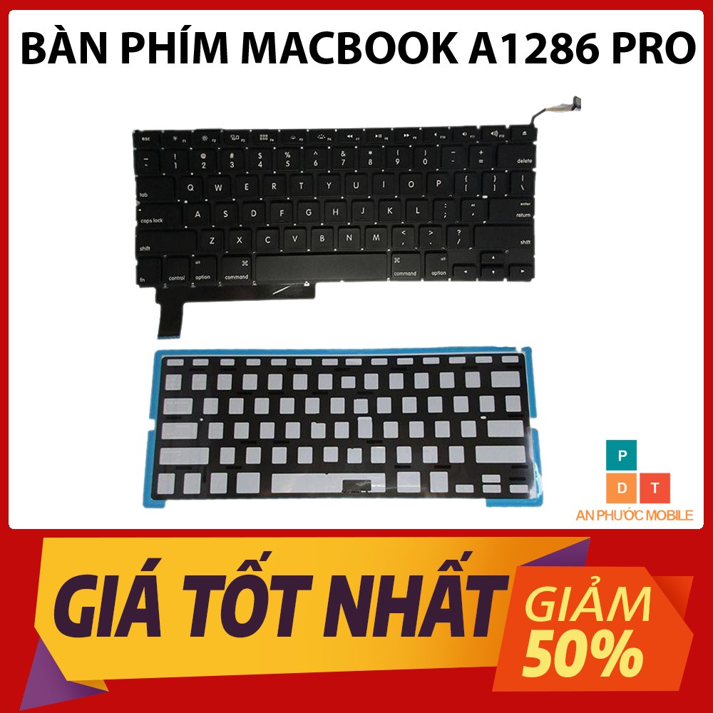 Bàn Phím laptop Macbook A1286 PRO 15 inch Zin - BH 12 Tháng