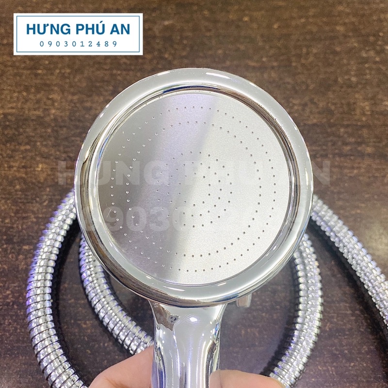 Trọn bộ vòi sen mạ Crom cao cấp + tay sen tăng áp lực nước -