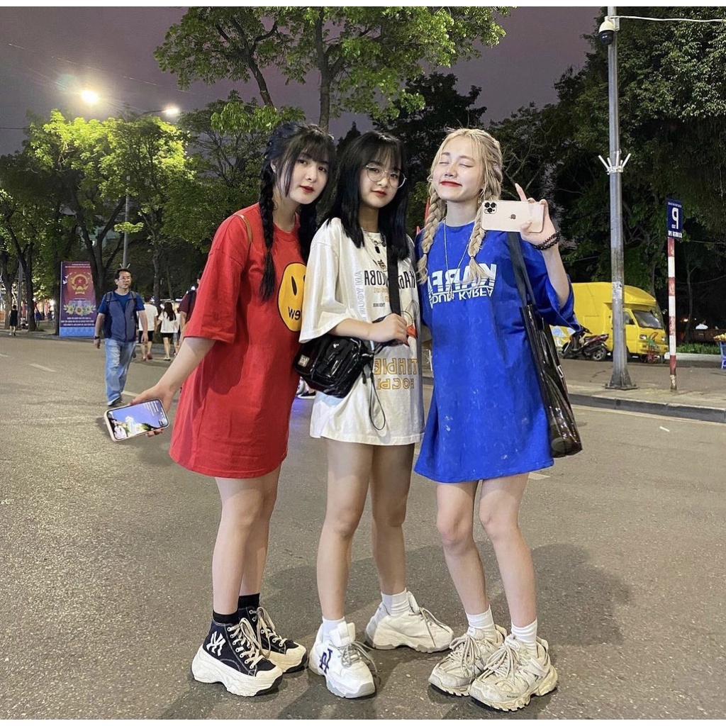 Giày thể thao MLB các màu hot trend , Giày sneaker ny đen , ny vàng , đế nâu , la xanh độn đế nam nữ kiểu dáng hàn quốc