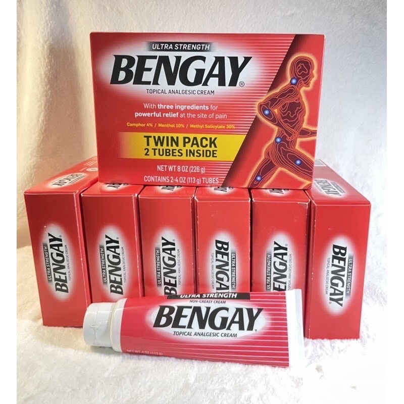 Dầu nóng, kem xoa bóp giảm đau Bengay ultra strength ( hàng Mỹ)