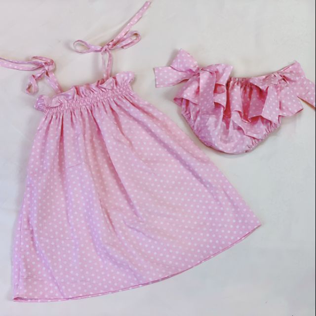 Set váy zara kèm chíp nơ