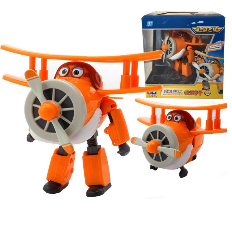 Super wings đội bay siêu đẳng Robot biến hình máy bay cỡ to - Bác Albert Thông Thái