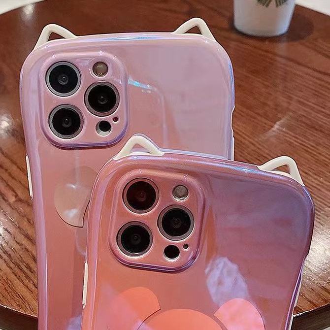 Ốp điện thoại in hình gấu cho iPhone 12 promax iPhone 11 xsmax 7 8 plus XR