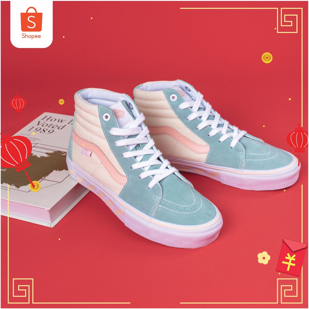 Giày Sneaker nữ, Giày Vans [REAL] Sk8 Blue Antique cho nữ