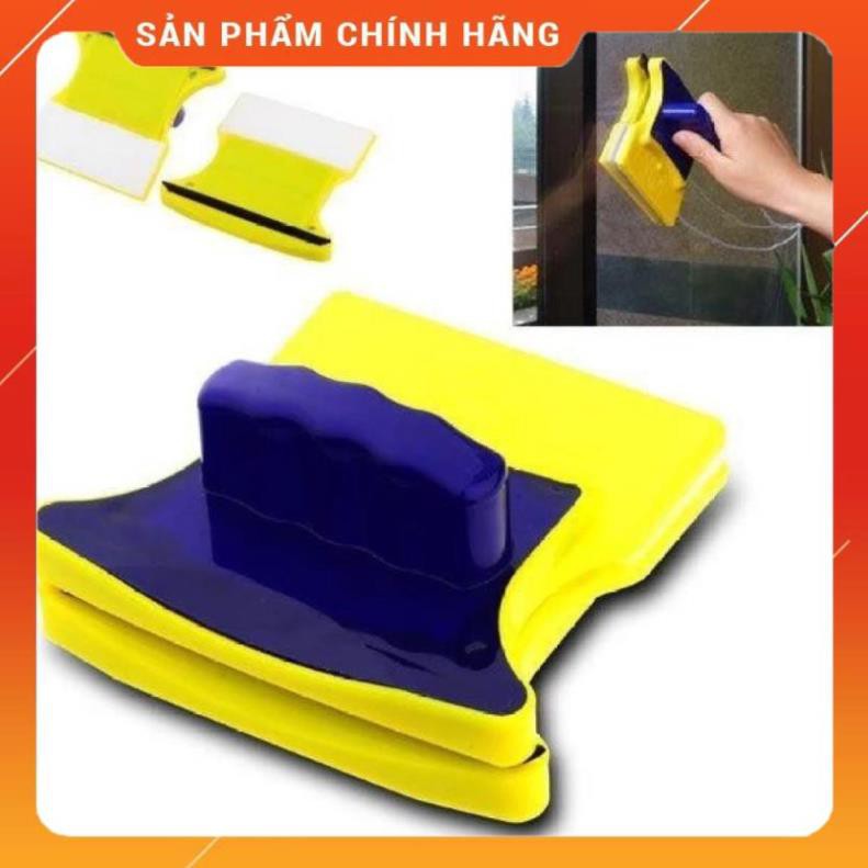 [FreeShip]  Dụng cụ lau cửa kính 2 mặt nam châm Double Sided