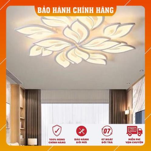 Đèn Ốp Trần - Đèn Led Ốp Trần - Đèn Mâm Ốp 12 cánh có điểu khiển từ xa tiện dụng dùng cho trang trí tuyệt đẹp