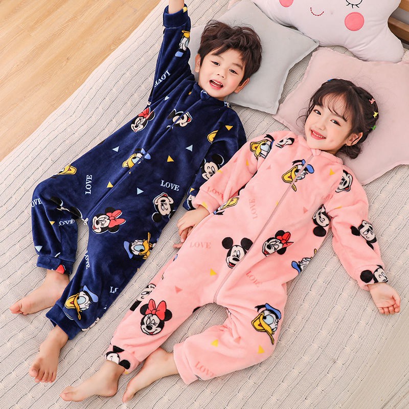 Túi Ngủ Vải Flannel Lông Cừu San Hô Không Đường May Thiết Kế Xinh Xắn Cho Bé