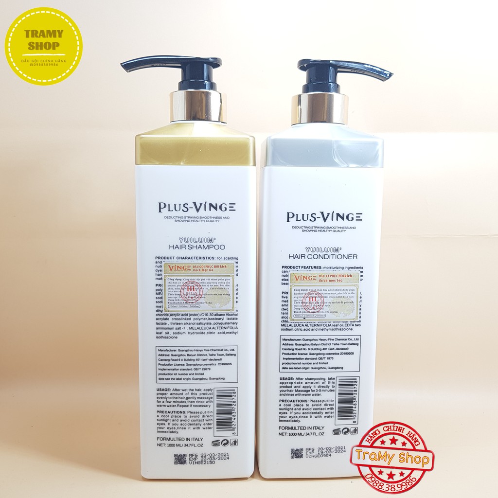 ♦️Freeship♦️ Cặp Dầu Gội Xả Collagen Vinge 1000ML mẫu mới | Siêu phục hồi mềm mượt, giữ màu tóc | BigBuy360 - bigbuy360.vn