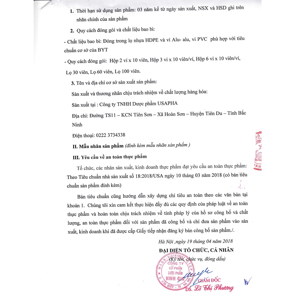 [Combo 3 Tặng 1] Viên Uống Bổ Sung Sắt Hữu Cơ VINH GIA Giảm Tình Trạng Thiếu Máu, Tăng Hấp Thụ Sắt Hộp 30 Viên