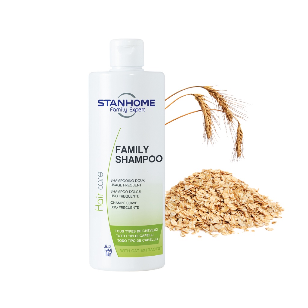 Dầu gội không xà phòng, ph5 với tinh chất yến mạch Stanhome Family Expert family shampoo 400ml