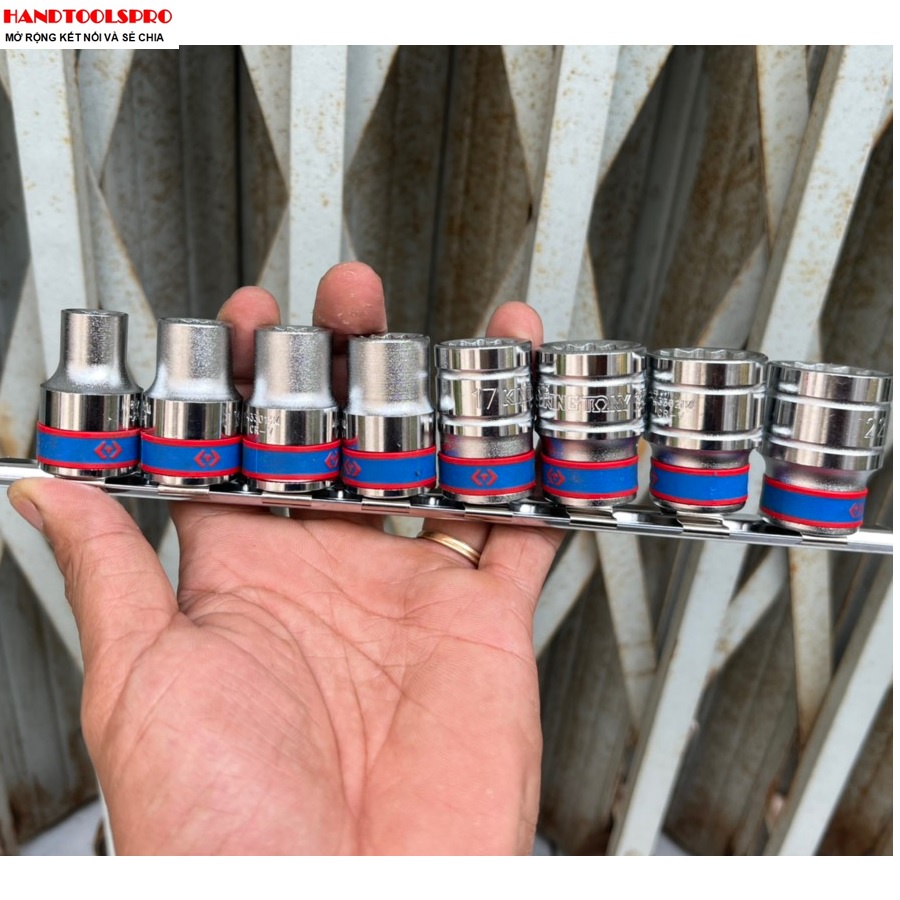 1/2″ Bộ tuýp bông 8 pcs 10-22mm 4010MR Kingtony