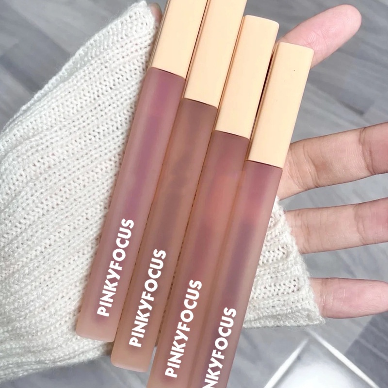 Son kem dream màu nhung cao cấp Pinkyfocus dưỡng ẩm kháng nước lip glaze