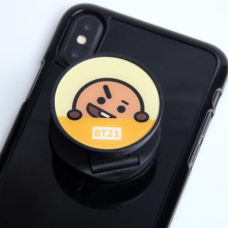 New Style Kpop BT21 BTS Cartoon Cute Animals Mobile Phone Air Bag Bracket Retractable Folding Phone Holder Dây điện thoại di động | BigBuy360 - bigbuy360.vn
