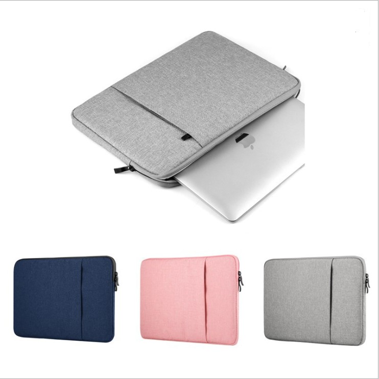 Túi chống sốc Laptop Macbook cao cấp 13,3 14 15,6 inch Có Lông Mịn , Ngăn Kéo Ngoài 2020 HOT