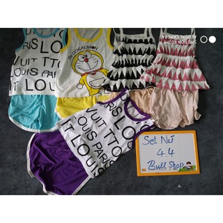 Set 5 bộ ba lỗ/áo dây bé gái