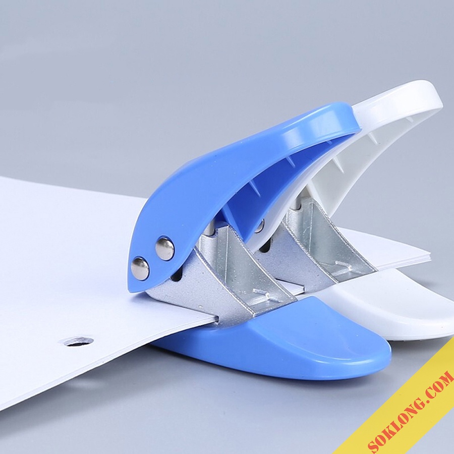 Bấm lỗ giấy mini Deli cầm tay tối đa 10 tờ 80gsm, dụng cụ đục lỗ C08