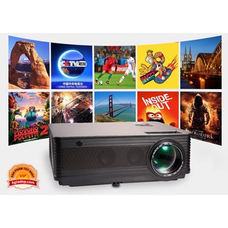Máy chiếu Độ nét rất cao OSON D9 (Smart Projector) hệ điều hành Android - Hàng VIP (Màu đen) + Giá treo