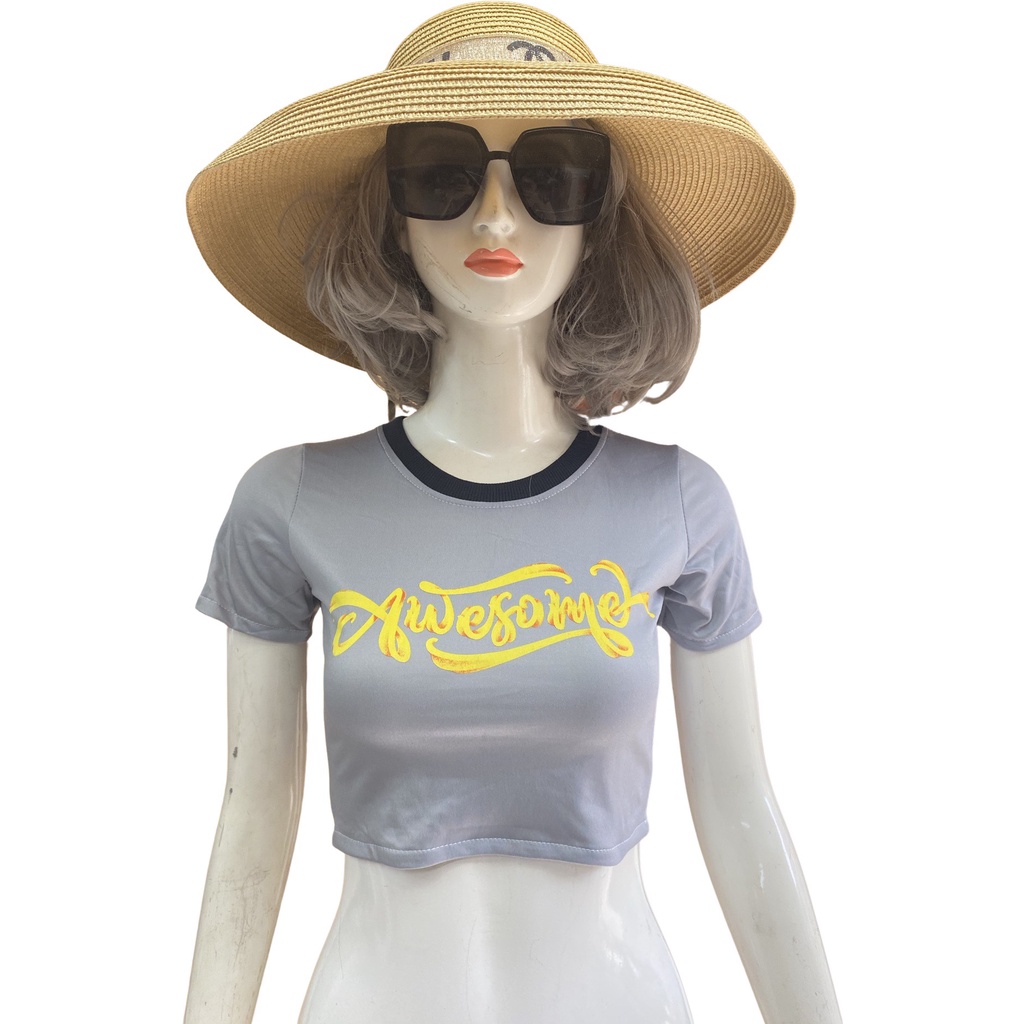 Áo croptop nữ đẹp dáng ôm phong cách mới.Ôm Body,in chử