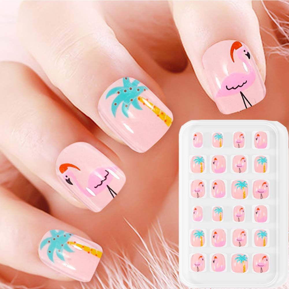 [Hàng mới về] Móng tay giả trang trí in hoạt hình dễ thương cho trẻ em