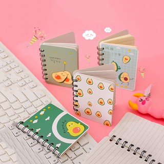 HCM - Combo 2 sổ tay lò xơ bé Bơ hoạt hình cute ghi note nhanh thông tin
