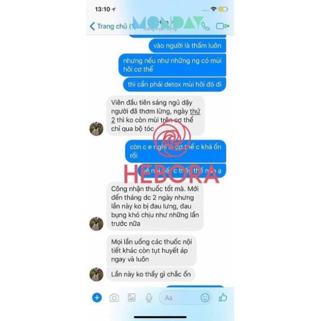 Hebora Viên Uống Tạo Hương Thơm Cơ Thể Nhập Khẩu Nhật Bản