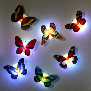 Đèn LED dán tường hình bươm bướm 3D dễ thương