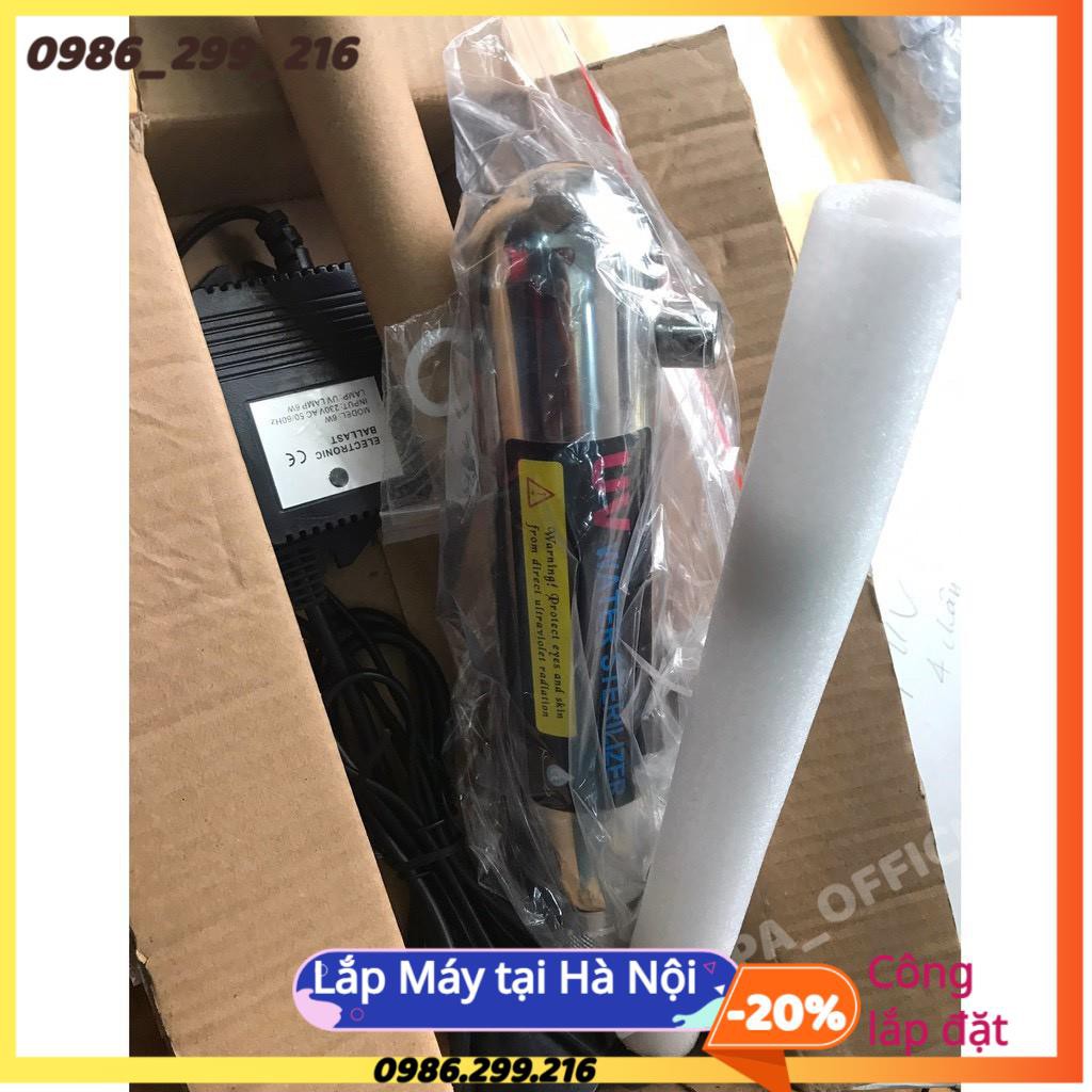 Bộ Đèn UV Diệt Khuẩn 6W♦  Bộ UV Tia Cực Tím Dùng Trong Máy Lọc Nước Gia Đình, Máy 20,30, 50 Lít