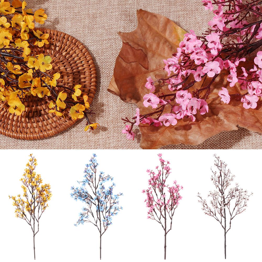Cành hoa Gypsophila nhân tạo dài nhiều màu tuỳ chọn thời trang dùng trang trí tiệc cưới
