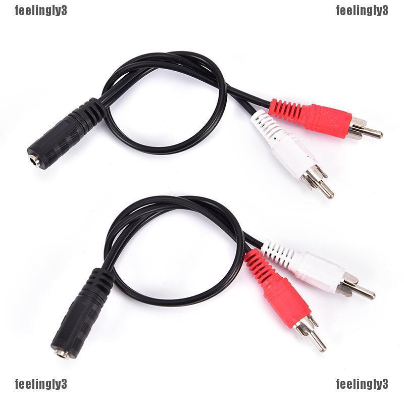 ❤Ada❤ Cáp ChuyểN ĐổI Âm Thanh Aux 3.5mm Sang 2 RCA