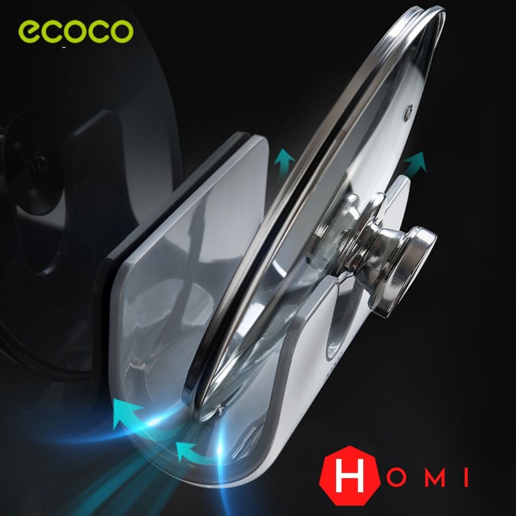 Giá cài nắp vung nồi [ECOCO], cài thớt dao vá, giá treo đồ nhà bếp dán tường siêu chắc - DHOMI Store