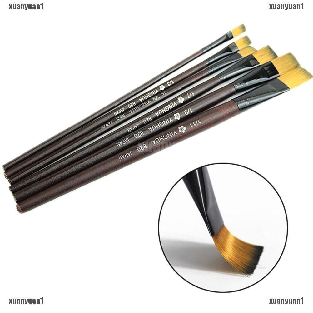 Set 6 Cọ Vẽ Tranh Sơn Dầu Chuyên Nghiệp