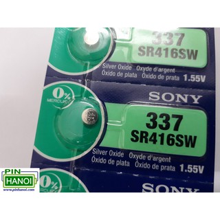 Pin cúc áo sony silver oxide bạc sr416sw – 337