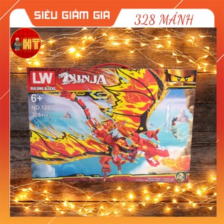 Đồ Chơi Xếp Hình Lego Ninja Rồng Lửa Chiến Đấu LW 328 Mảnh