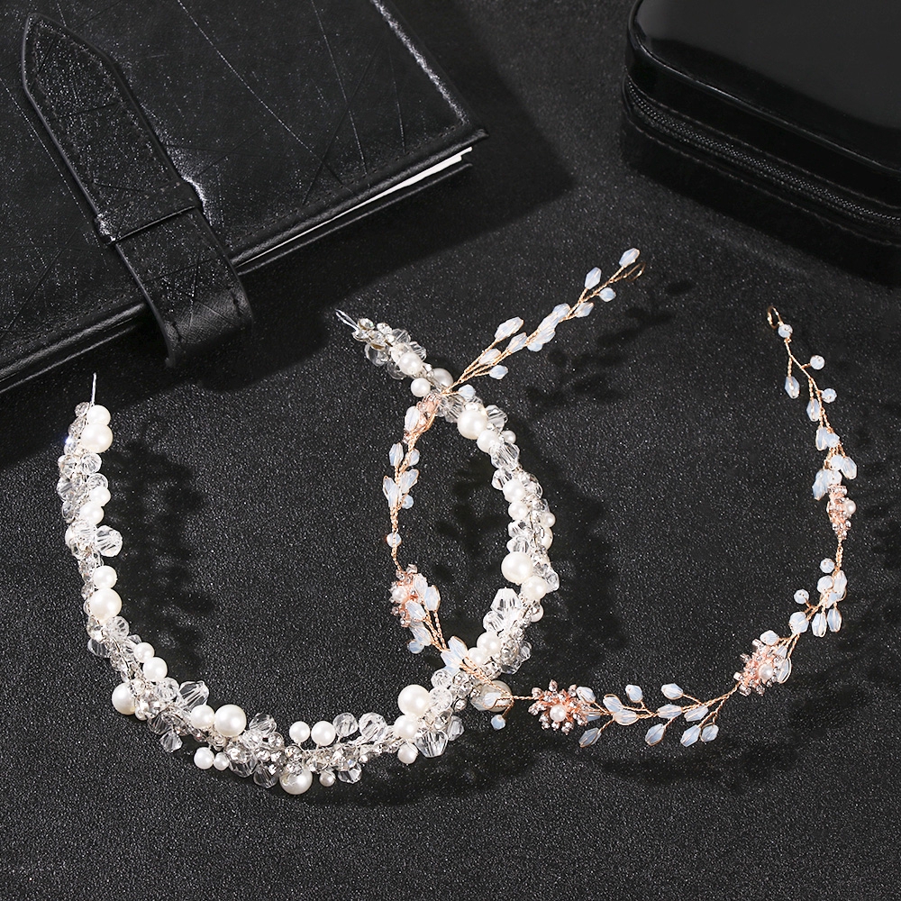 Băng Đô Cài Tóc Đính Ngọc Trai Nhân Tạo Thời Trang