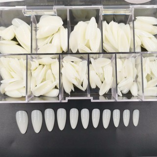 Móng Dáng Nhọn Ngắn JIELIYA - Móng Hạt Na ( Hộp 500 Móng Đủ Size )