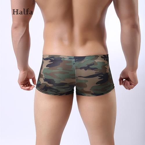 Quần lót hình chữ nhật họa tiết rằn ri gợi cảm cho nam