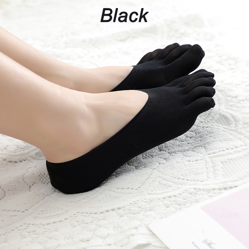 Set 3 Đôi Tất Silicone Xỏ Ngón Chống Trượt Thoáng Khí Cho Nữ