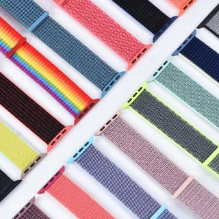Dây đeo nylon thể thao thoáng khí 44mm 40mm thích hợp cho đồng hồ thông minh Apple Watch Series 6 Se 5 4 42mm 38mm