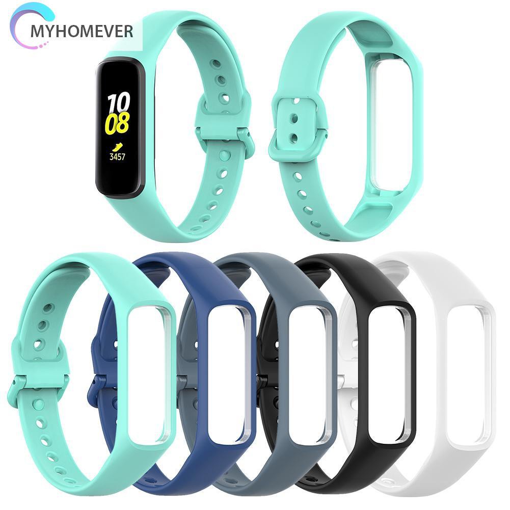 myhomever Silicone Wristband Watch Strap+Frame Case for Samsung Galaxy Fit-E SM-R375