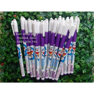Combo 10/20 cây bút gel mực tím Doremon Gel 012 ngòi 0.5mm chính hãng