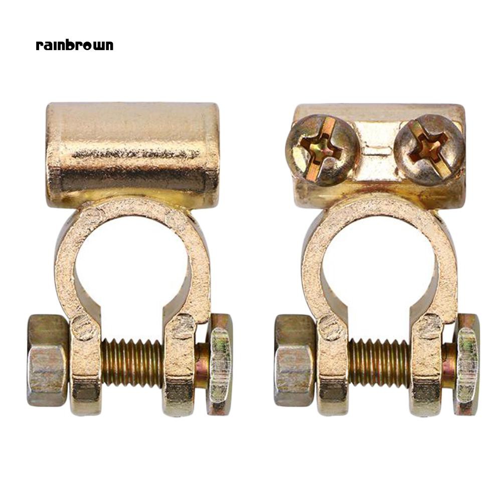 Cặp kẹp nối cực pin 12V chất liệu nhôm dùng cho xe ô tô