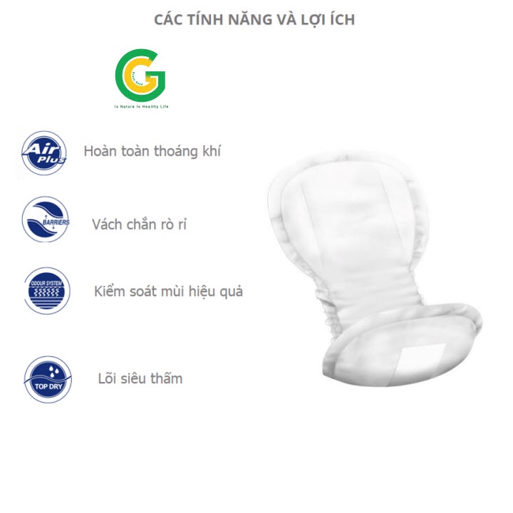 BĂNG LÓT SẢN PHỤ ABENA MATERITY PADS THẤM HÚT 800ML 14 MIẾNG