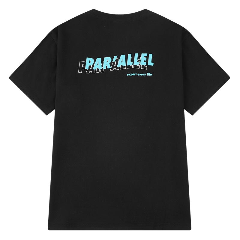 Áo thun Nelly ngắn tay in hình "PAR'ALLEL" áo phông